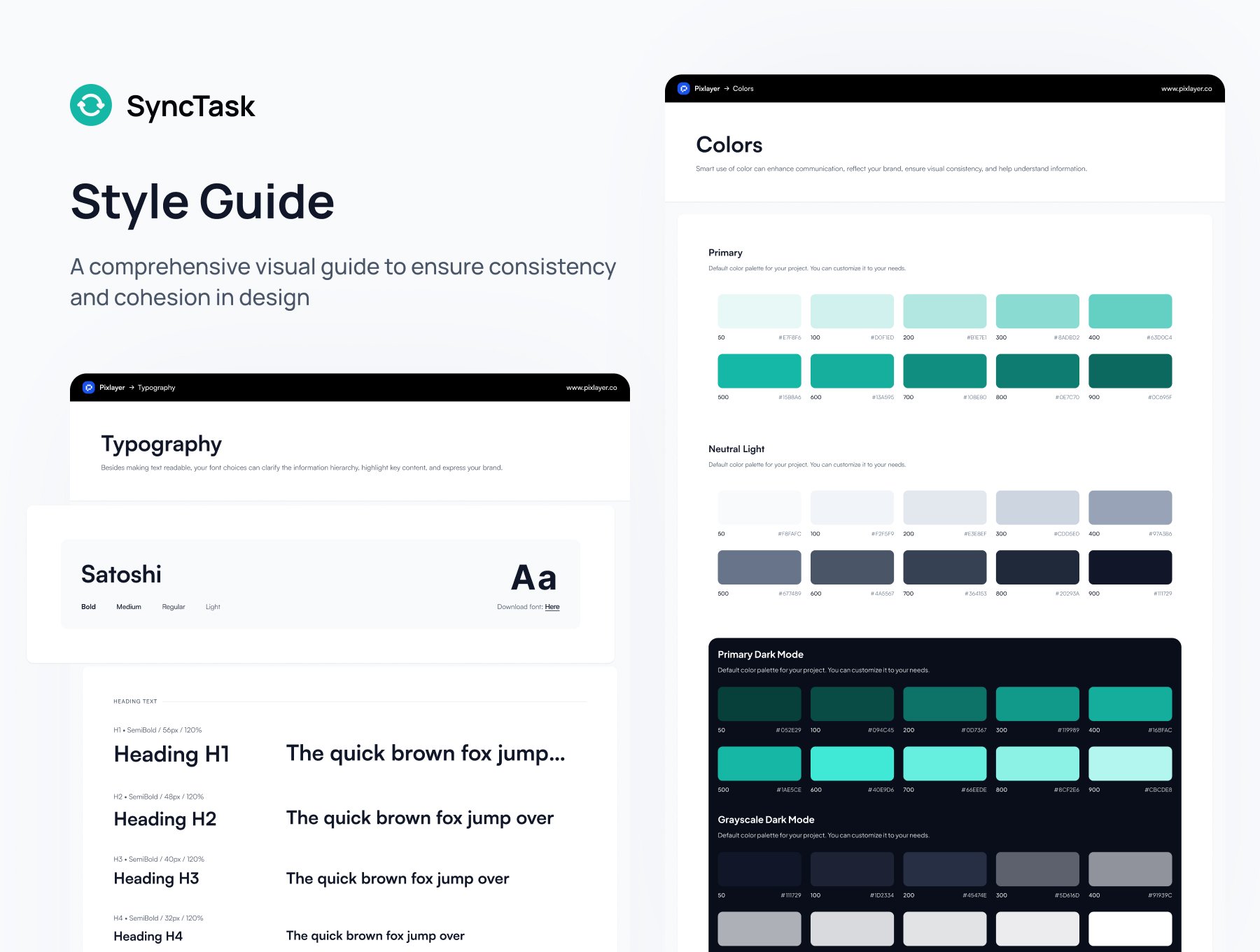 50+屏简约高效项目管理团队协作任务进度追踪平台 UI 套件 | SyncTask - Project Management UI Kit_img_1