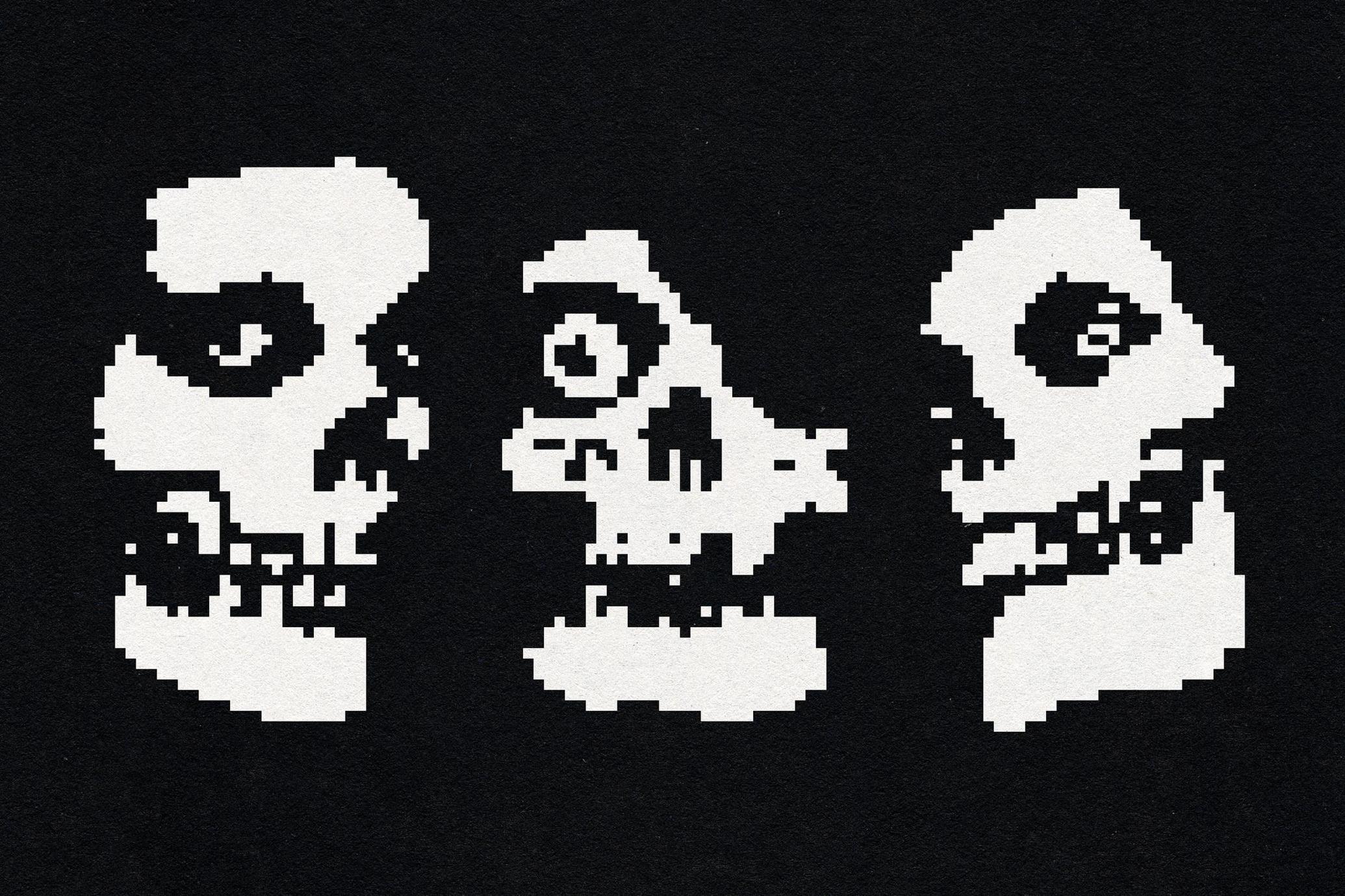 复古赛博朋克风格像素化抖动混色效果PSD样式 | Pixelated Dithered Effect_WGht6x