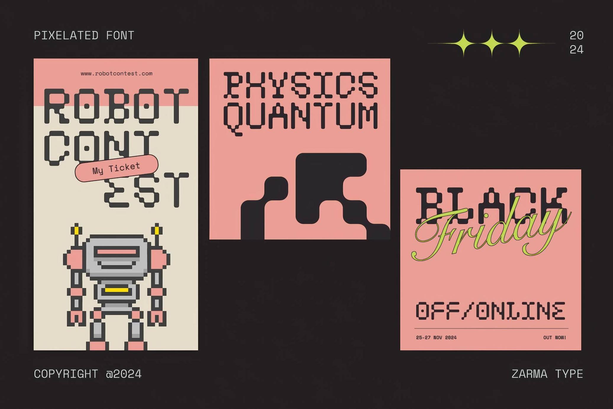 复古未来赛博朋克风格兼具等宽像素字体 | Psygen — Modern Pixel Font_TBhkI9