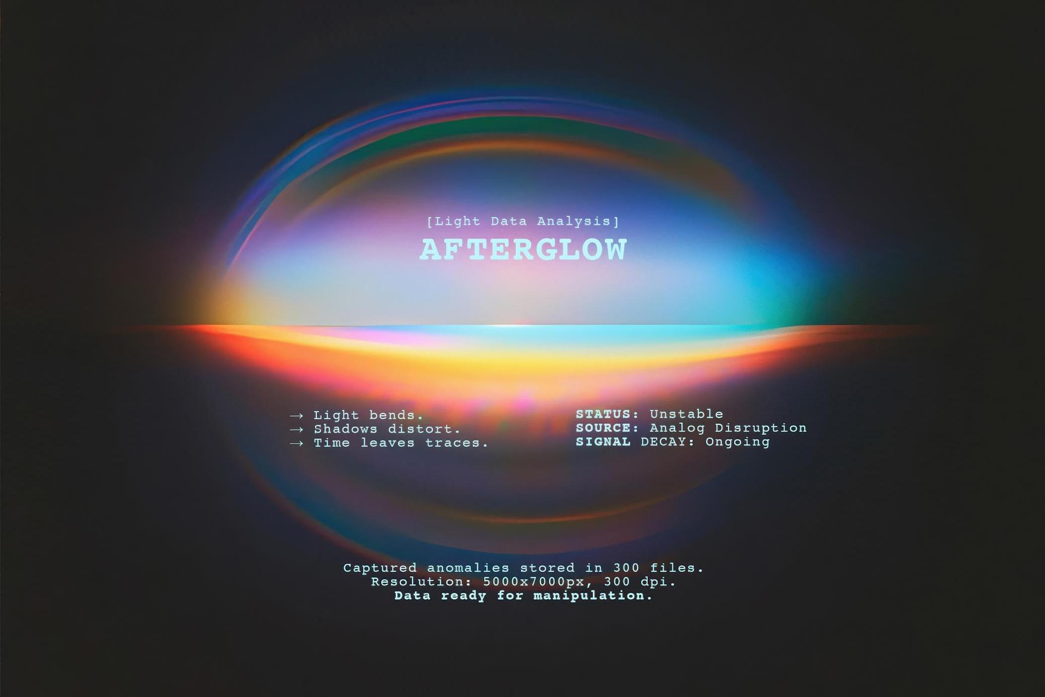 300款AFTERGLOW渐变光感纹理：模拟宝丽来风格的复古颗粒光效背景合集 | AFTERGLOW: Faded Light Textures_ASqz2b
