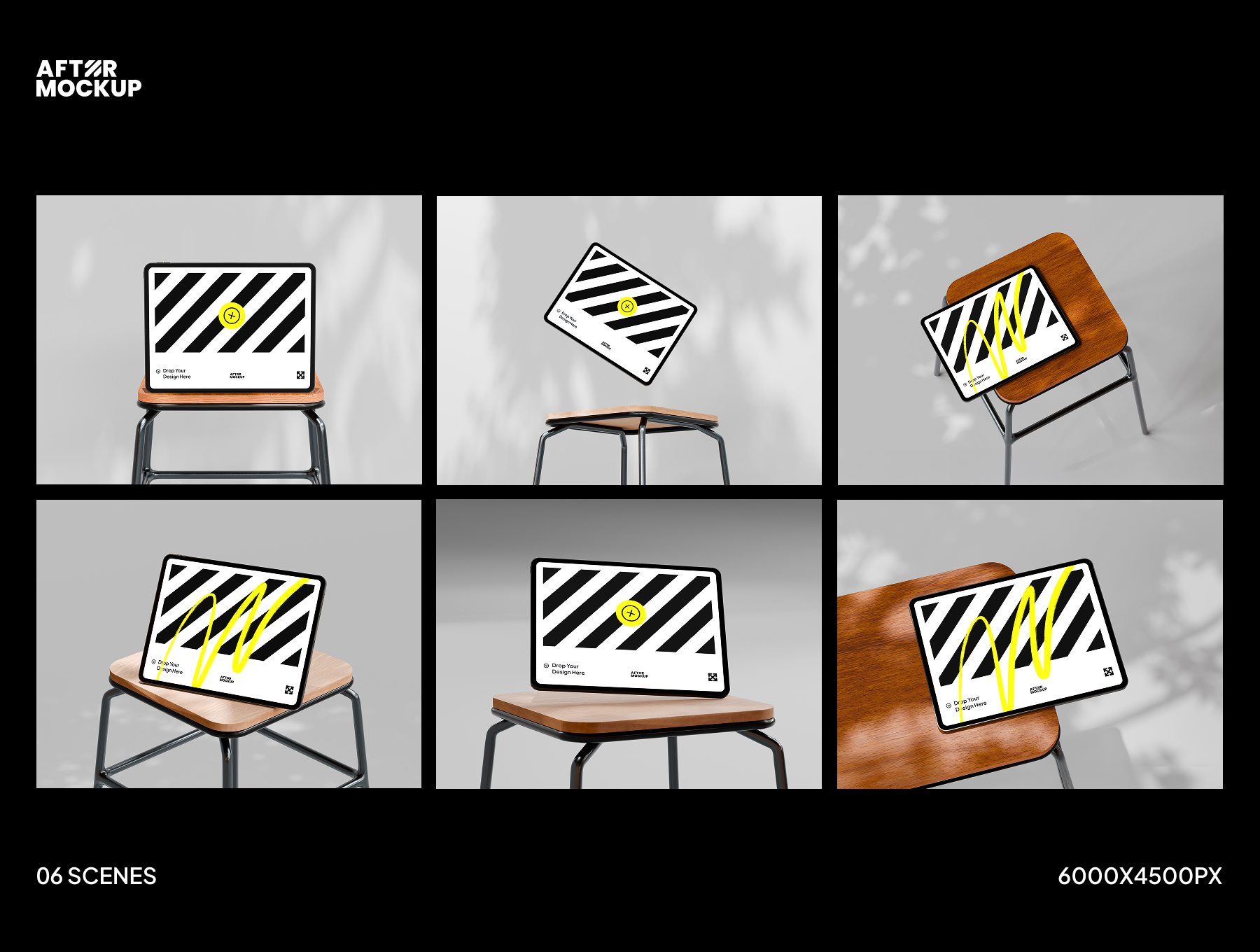 20款温馨舒适风格iPad场景模型完美呈现App和网页设计| iPad in The Chair Mockups_5IXhhC
