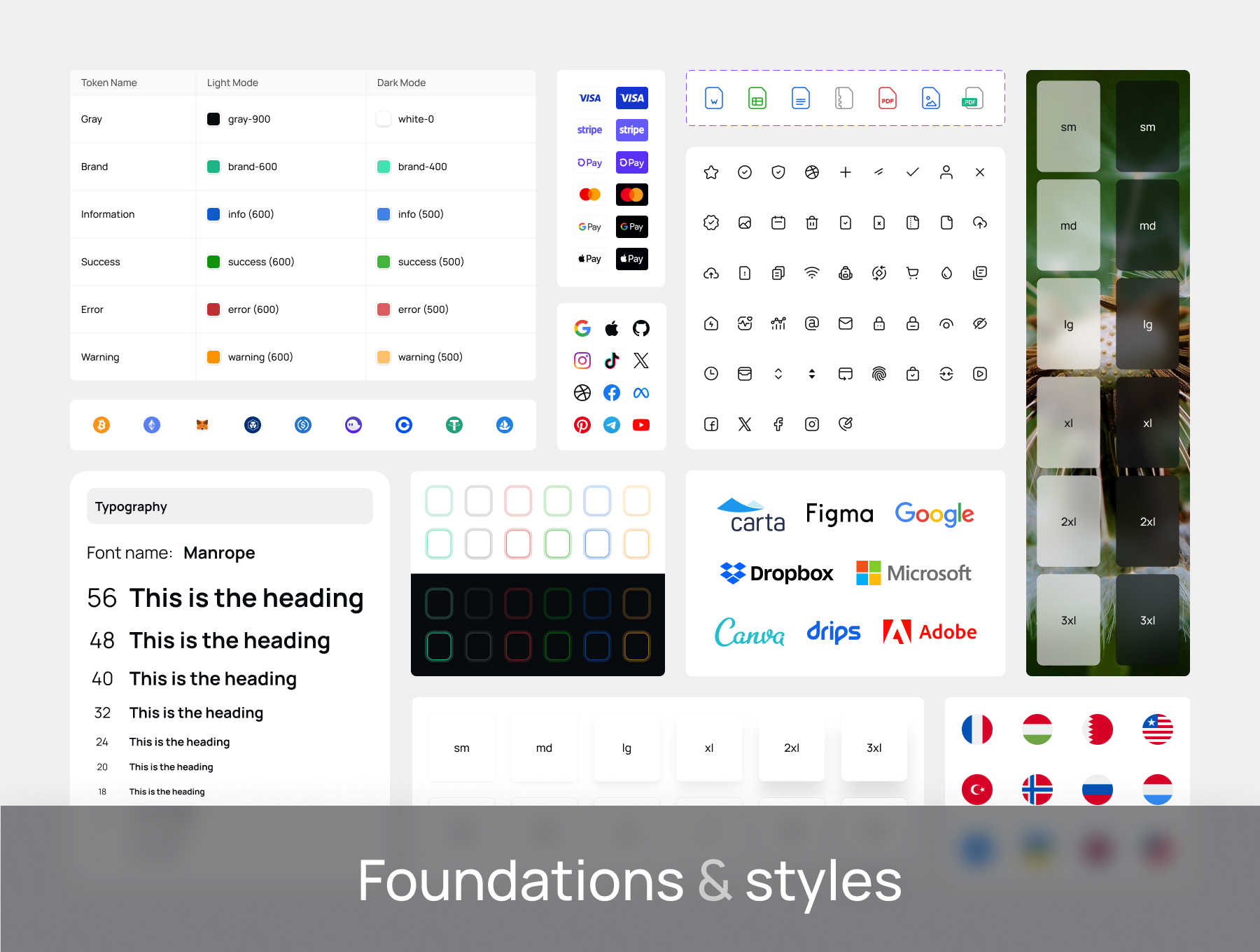 多组件专业级双配色多页面统一风格设计UI系统 | UI Kit & Design System for Figma_GcPh9y