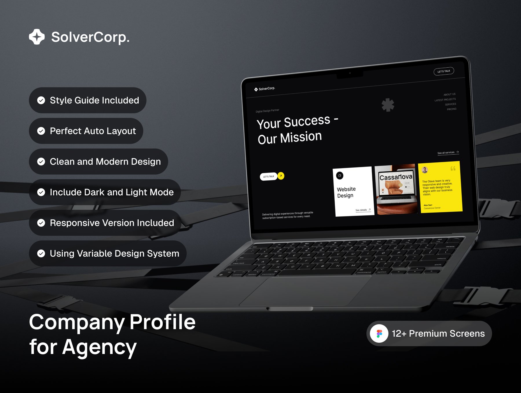 创意高端大气极简风企业站品牌公司官网模板 | SolverCorp | Company Web Profile | Minimalist Style_fKWFQR