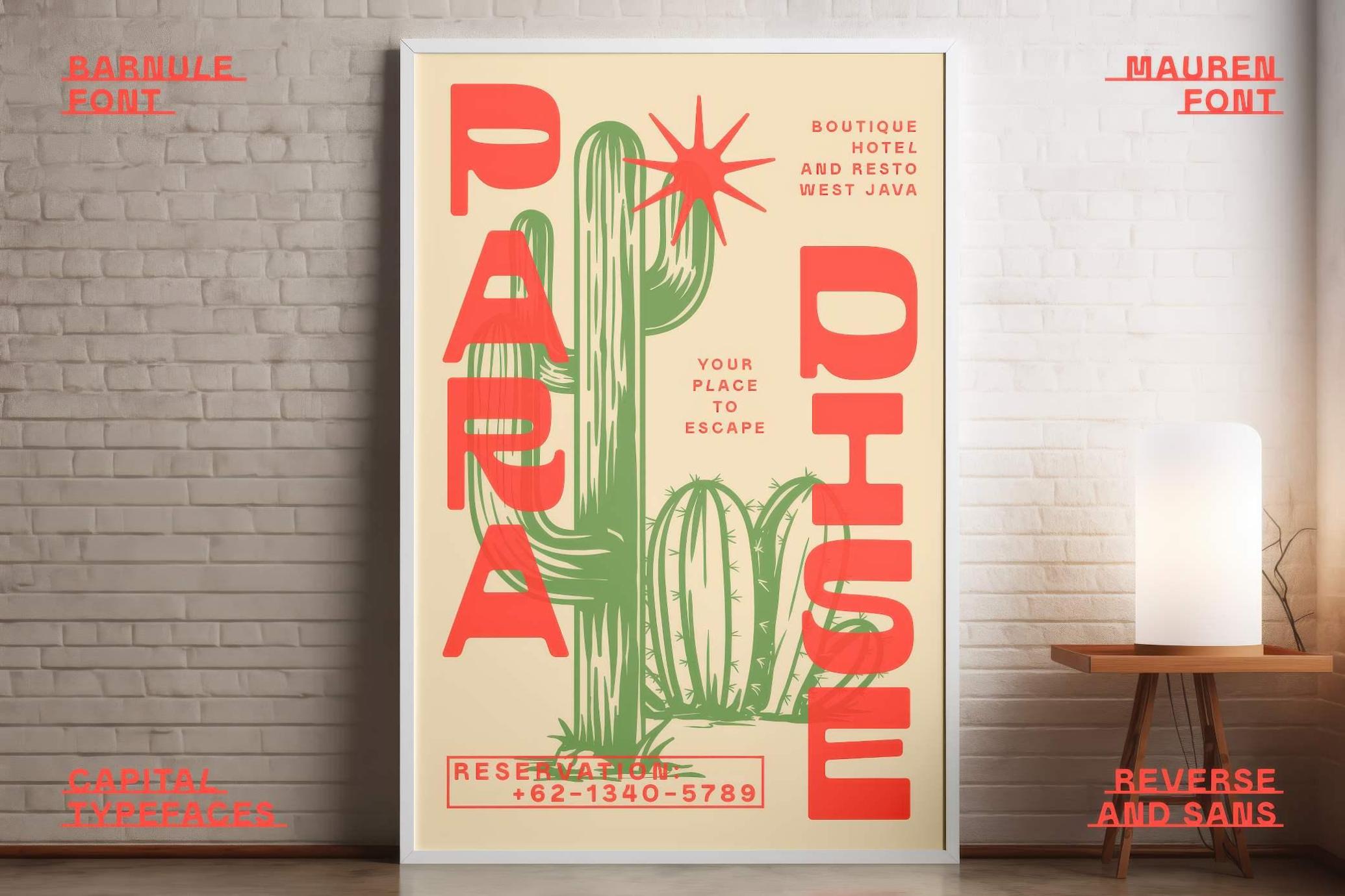 欧美复古怀旧潮流风粗体自由包装品牌字体 | Barnule & Mauren — Western Font Duo_xIvcxb