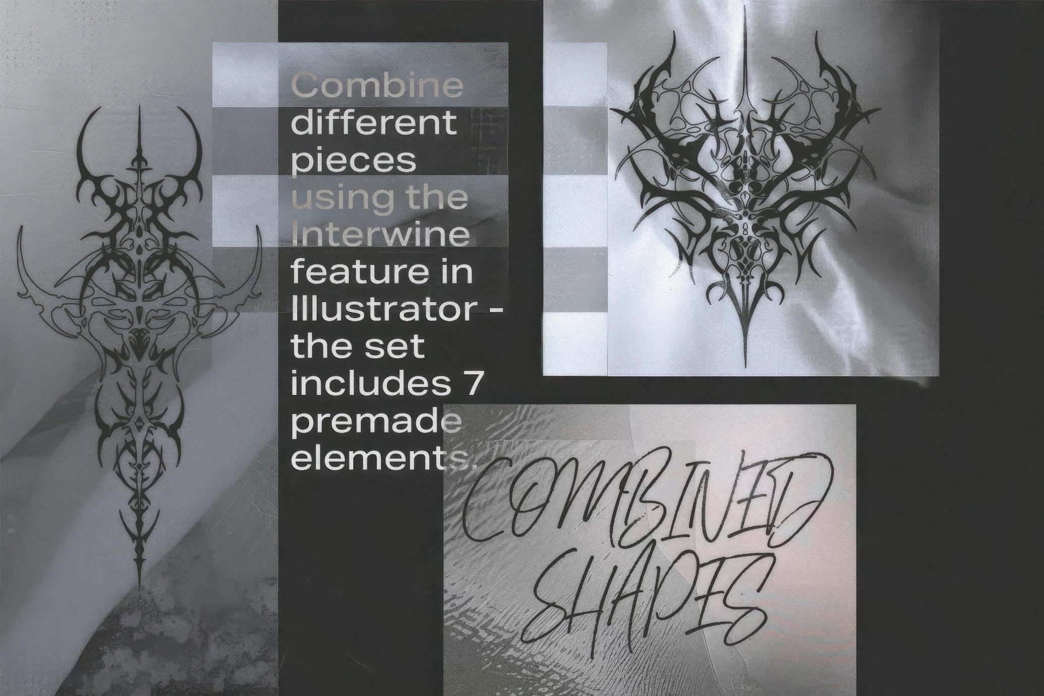 Neotribal Shapes Vector Pack_img_1