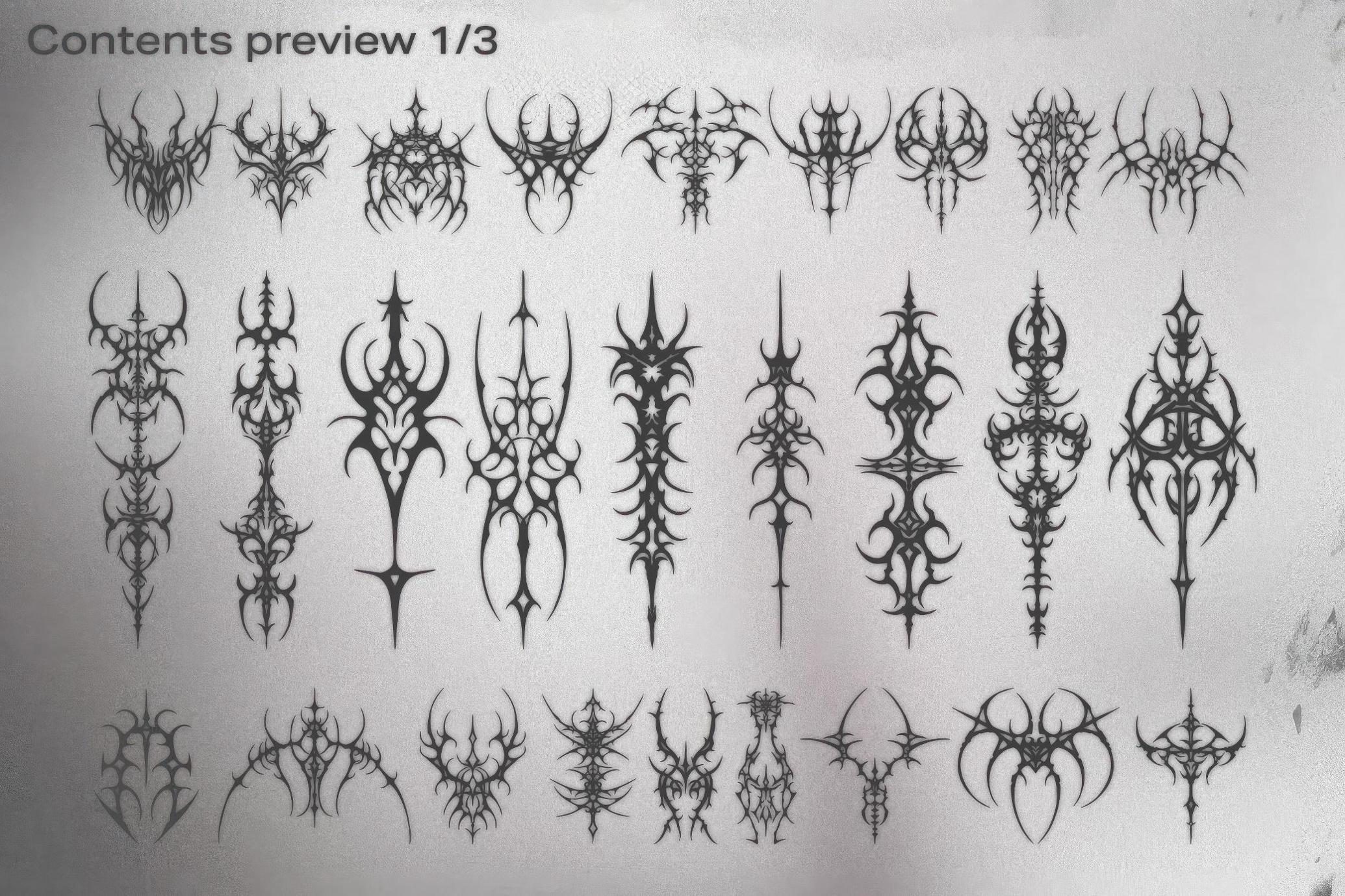 Neotribal Shapes Vector Pack_img_1