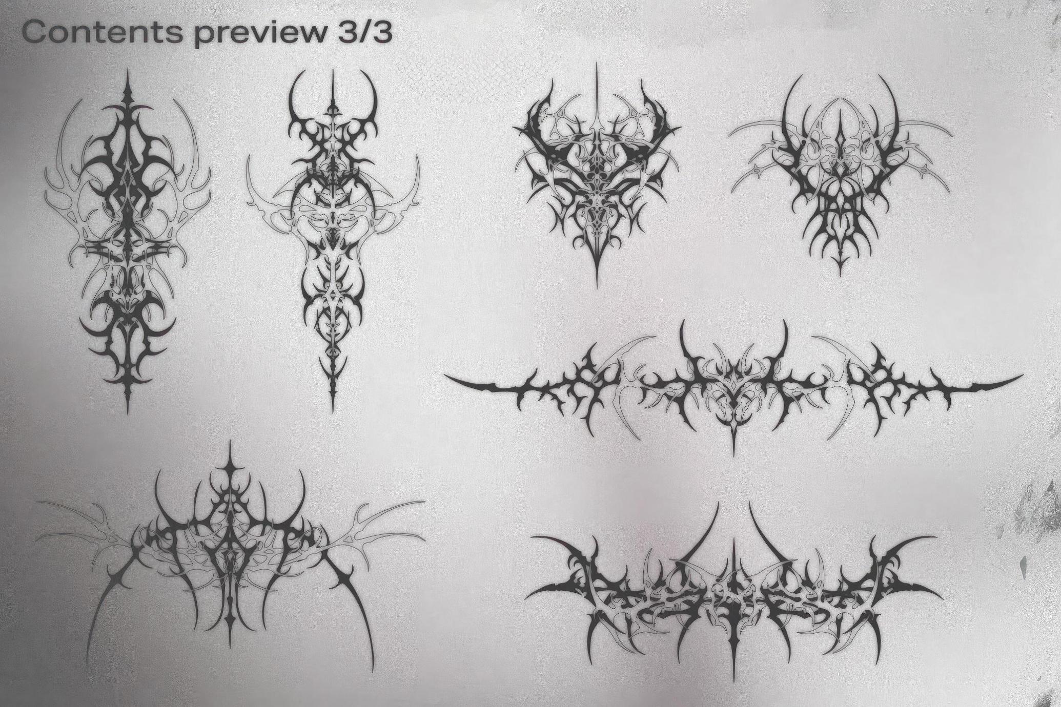 Neotribal Shapes Vector Pack_img_1