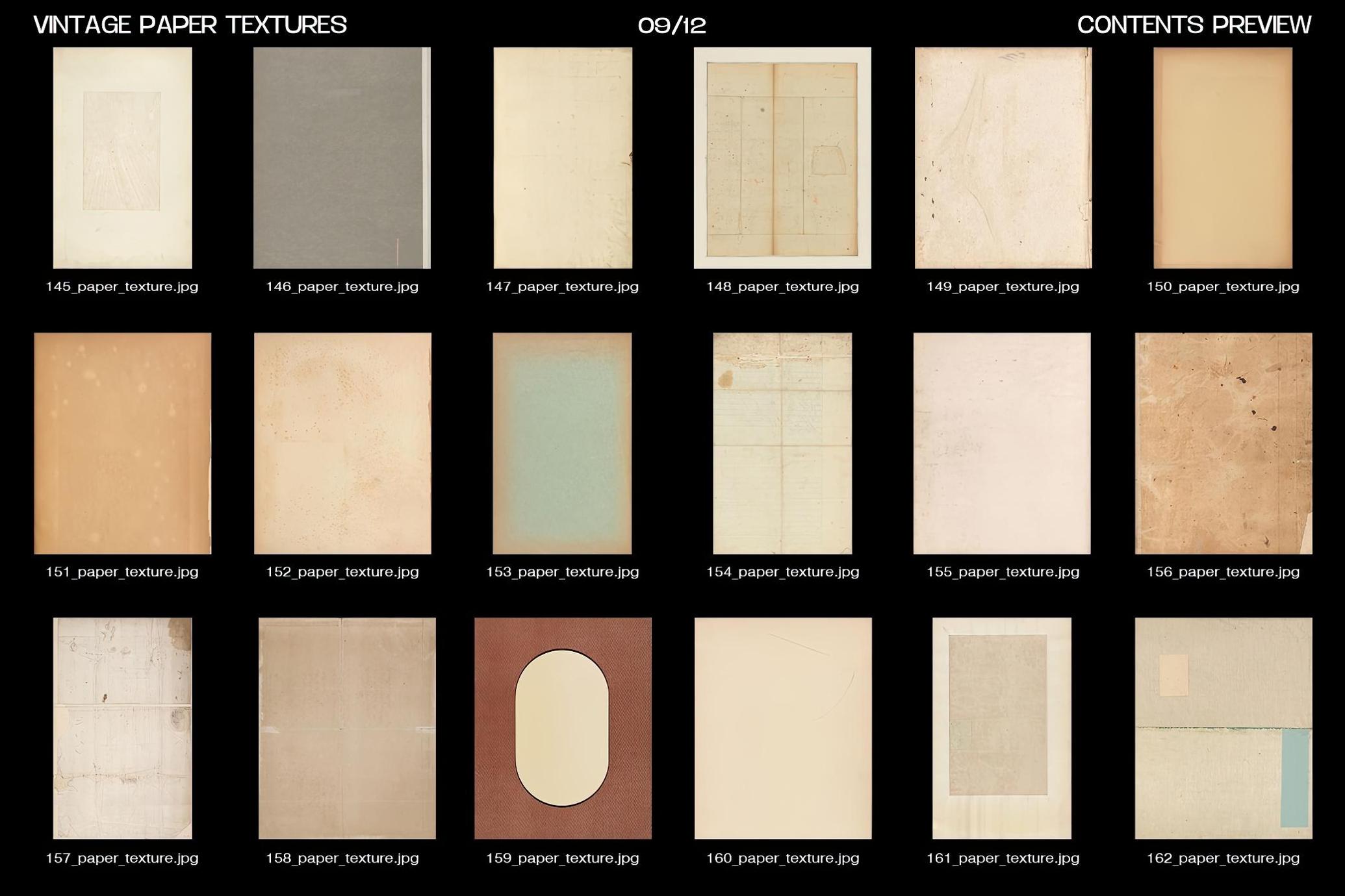 200张中世纪羊皮卷印刷品复古纸张纹理合集 | Vintage Paper Textures_s4dpmB
