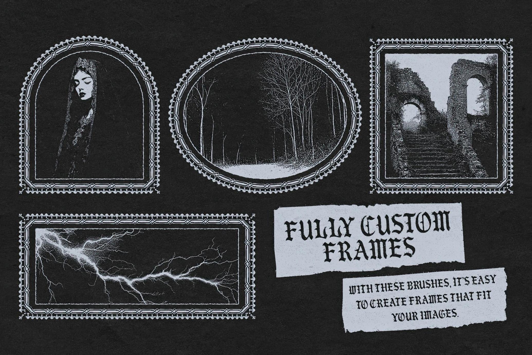 超200款复古中世纪华美边框装饰风格AI笔刷| Frames Brushes for Adobe Illustrator_CdiRfN