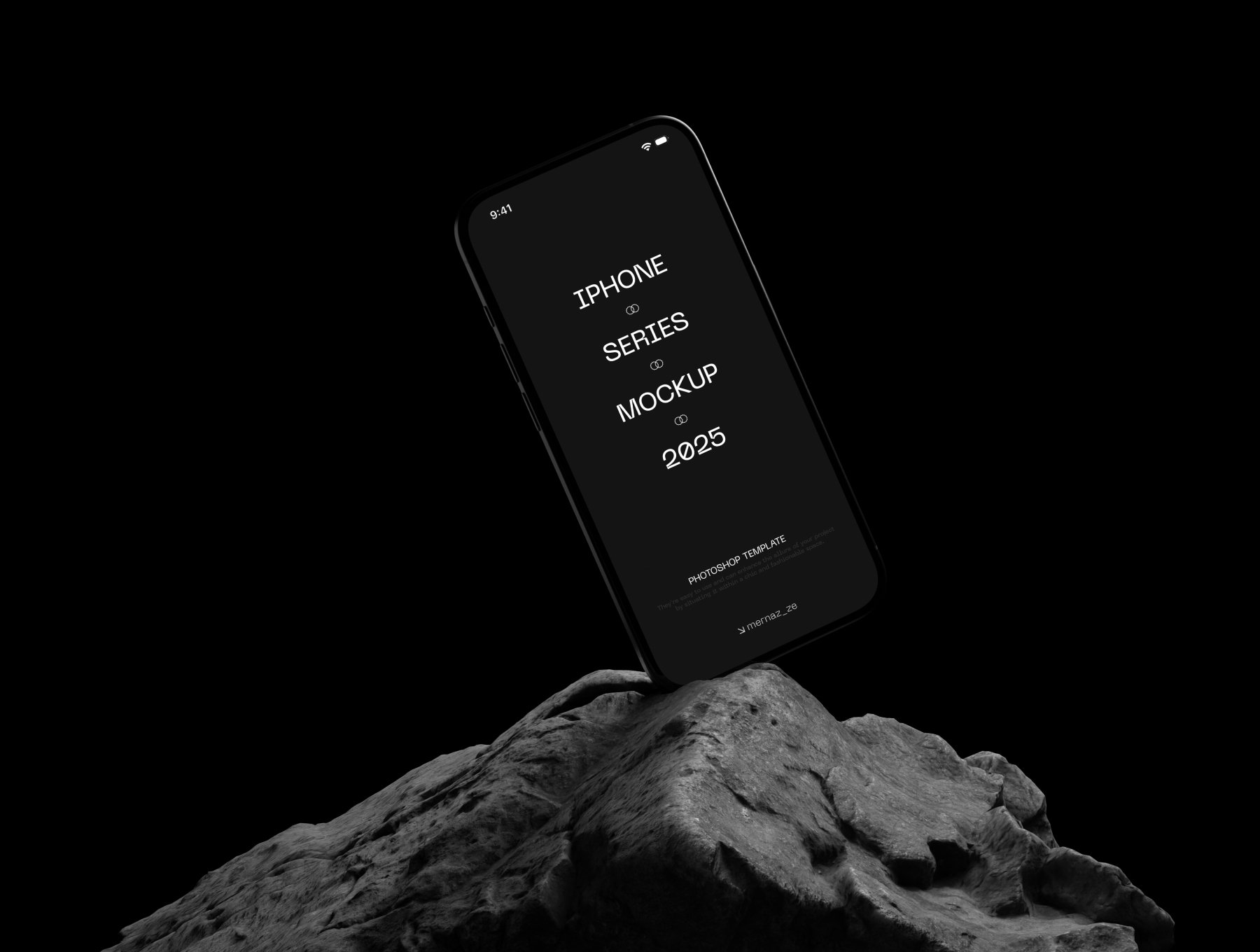 16个高端暗黑岩石工业风iPhone样机合集 Iphone Mockup Pack – 16 Scenes_cpOnXF