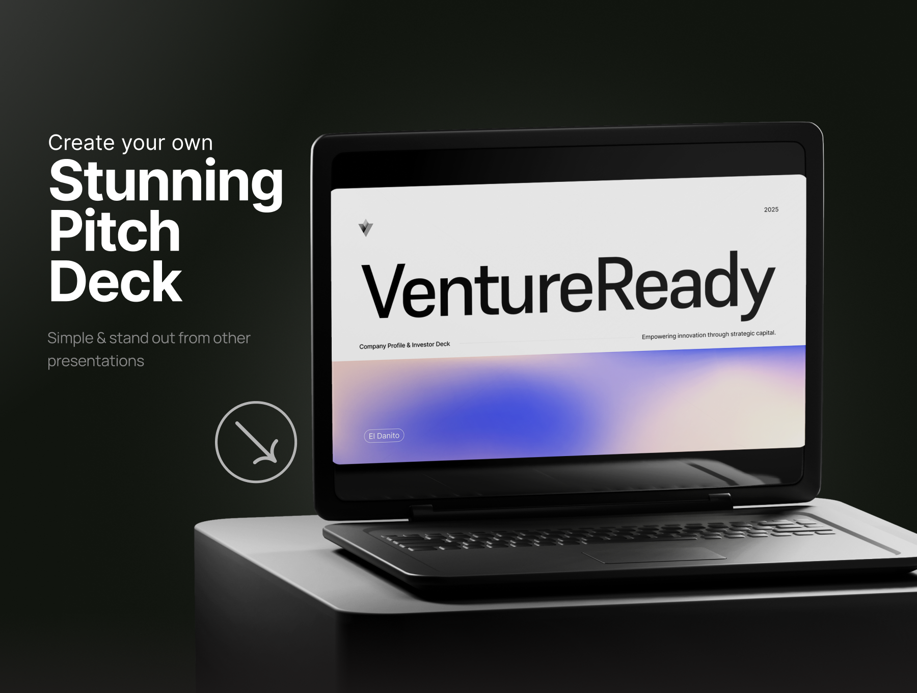 欧美科技风企业融资路演演讲提案PPT/Fig模板 | Modern Company Profile and Investor Pitch Deck - VentureReady_R2xB4X