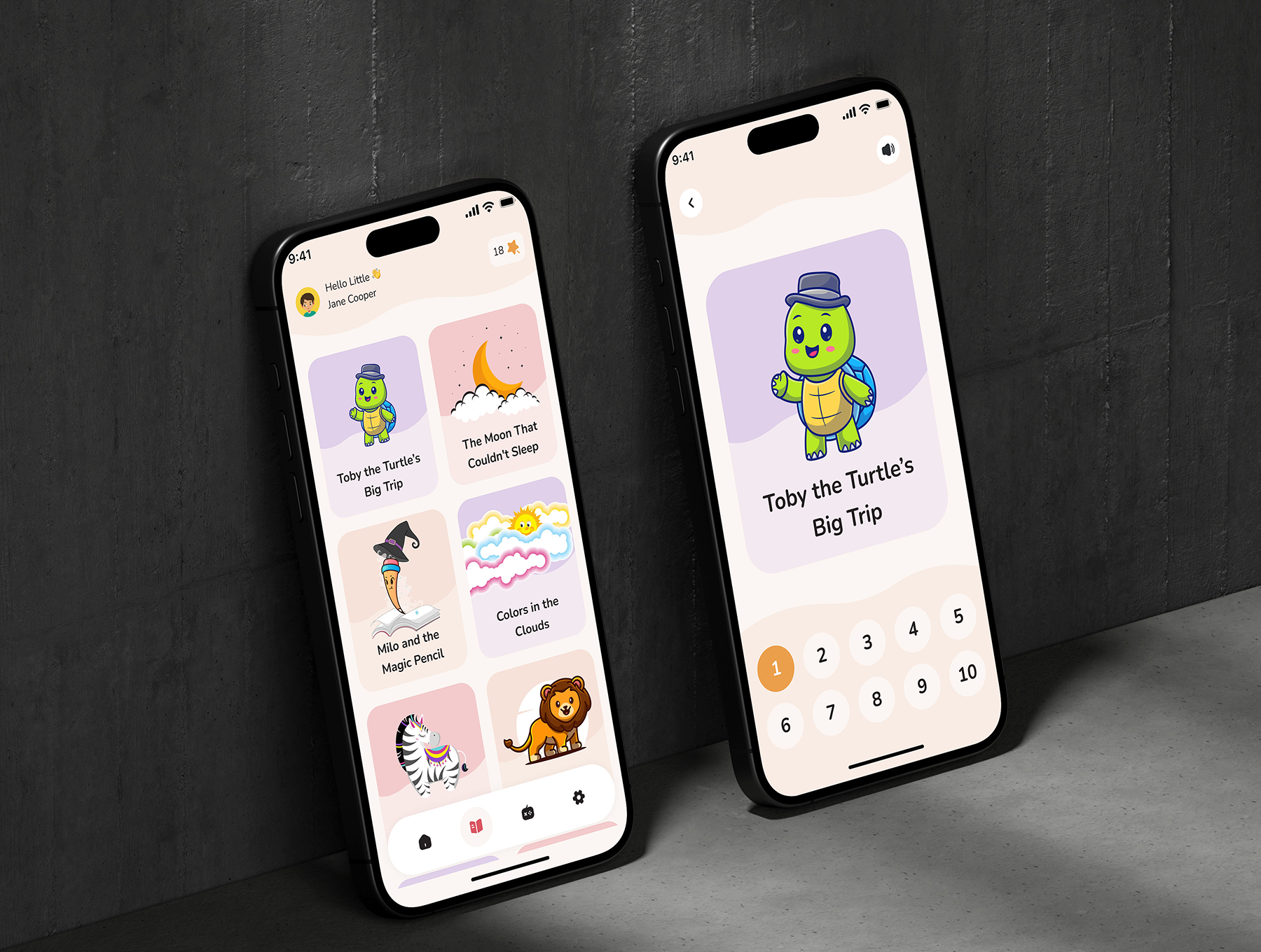 85+屏早教游戏化学习认知开发多彩趣味儿童教育APP界面 | Curio - Kids Learning Game Mobile App UI Kit_YolJiW