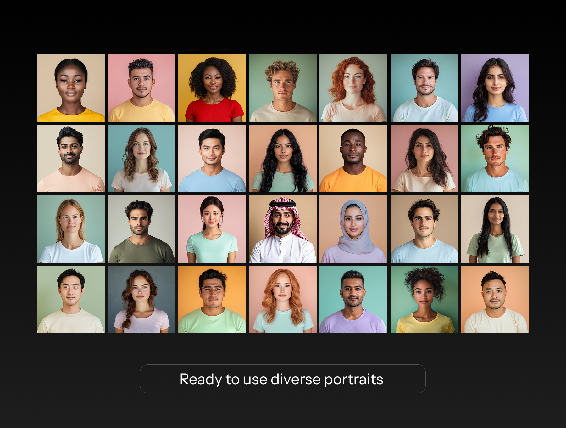 92张AI真实不同肤色多元化人像形象素材包 | Realistic Portraits - Diverse Pack of 92_img_1