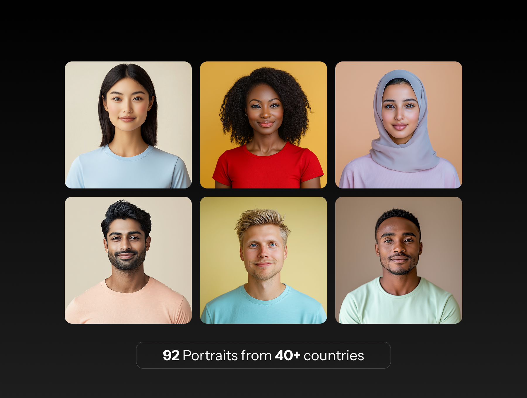 92张AI真实不同肤色多元化人像形象素材包 | Realistic Portraits - Diverse Pack of 92_img_1