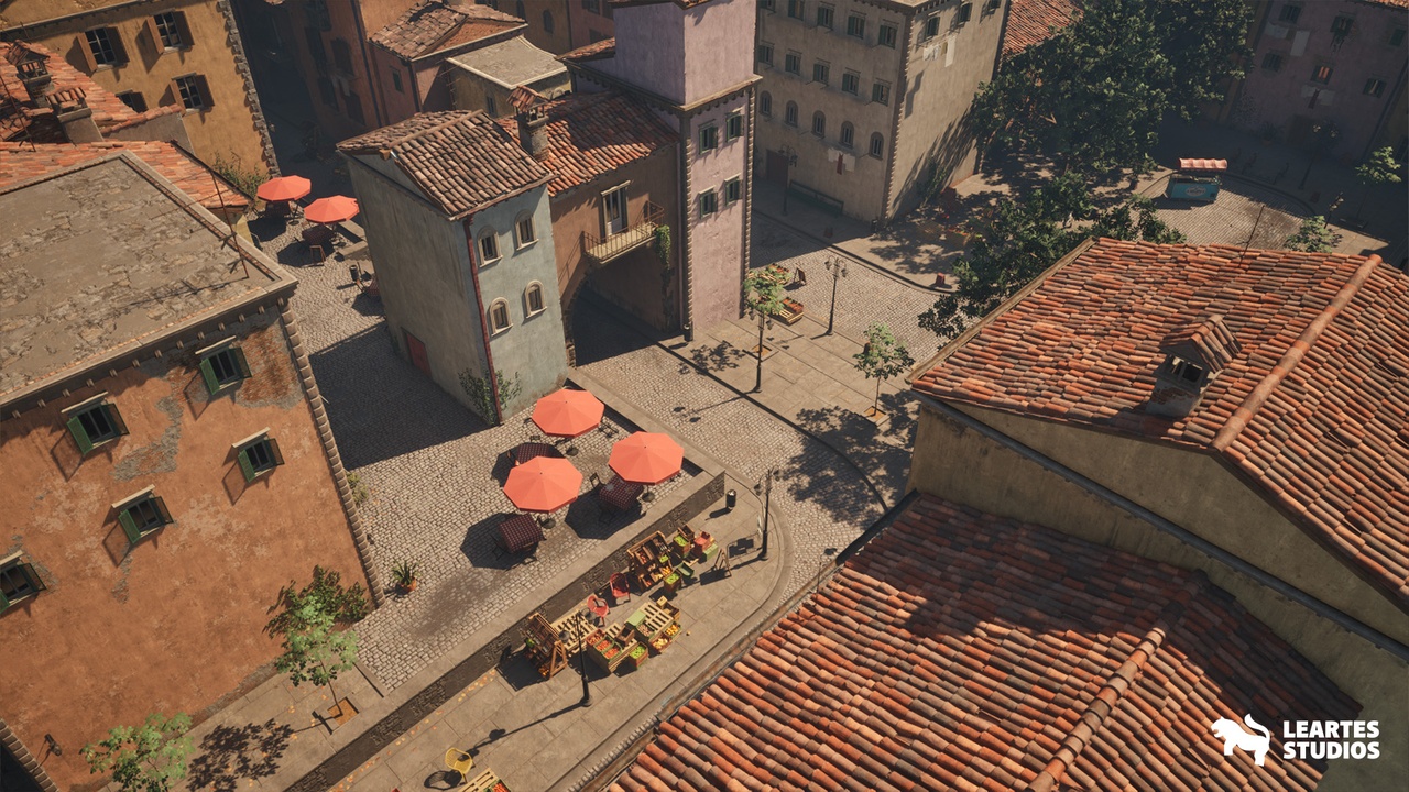 UE素材 178个独特意大利小巷环境(街道\推车\建筑）3D模型包 | Fab - Italian Alley Environment_wuqTfD
