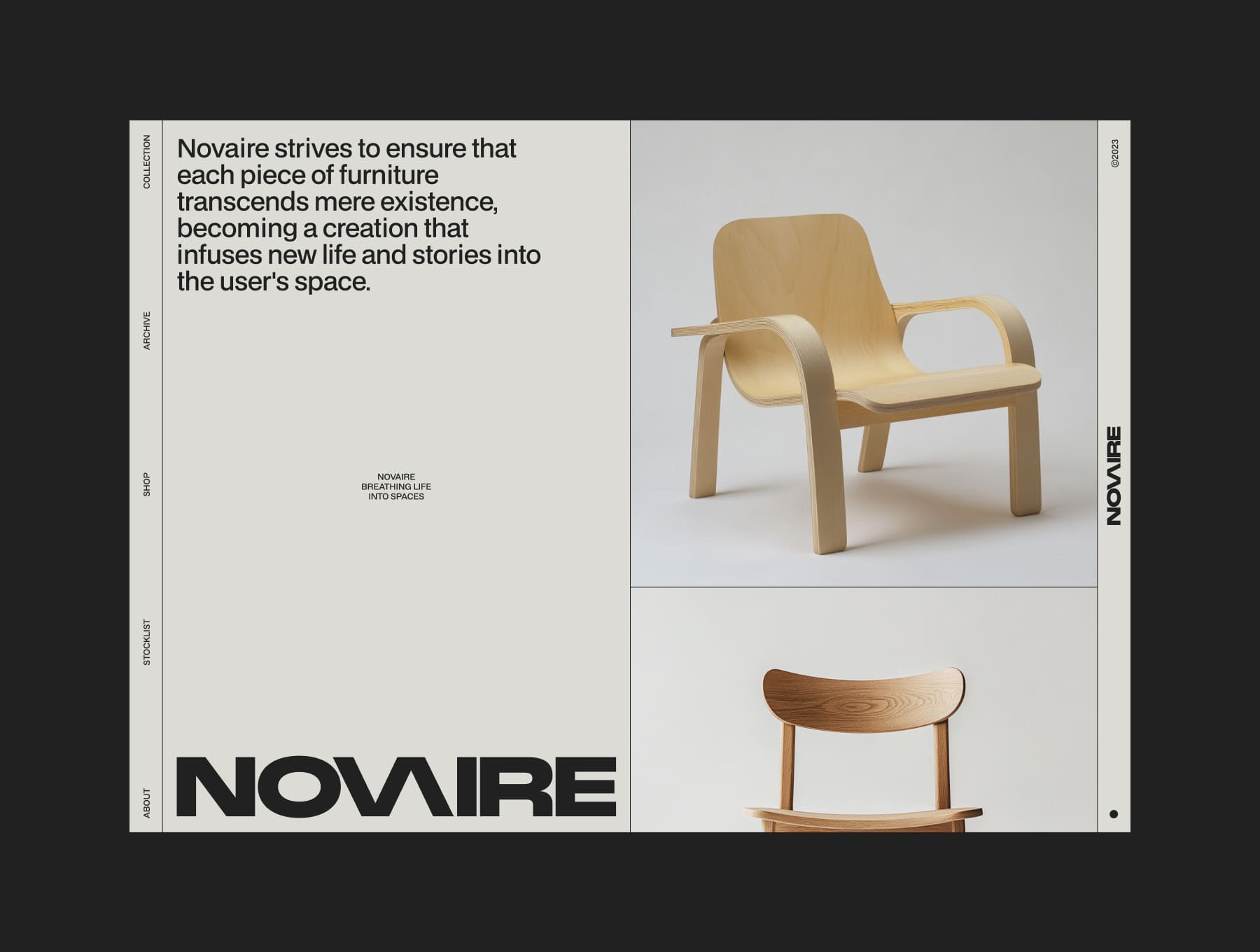 高端现代家具商城室内设计WEB网页Framer模板 | NOVAIRE - Figma website template_V8M0bZ