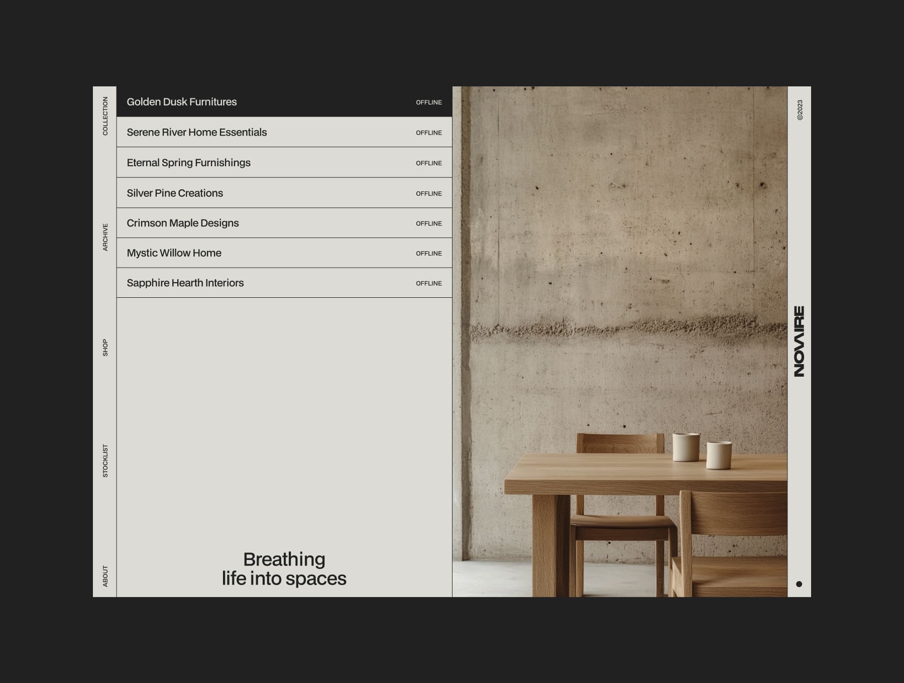 高端现代家具商城室内设计WEB网页Framer模板 | NOVAIRE - Figma website template_fAn9lQ